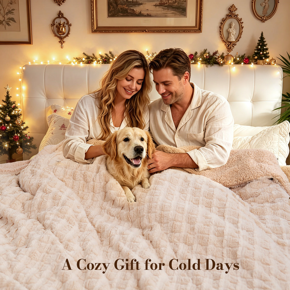 CalFancy Heated Blanket Full Size 72" x 84", Electric Blanket with 6 Heat Levels, 1-10 Hour Auto-Off Timer, Jacquard PV Fleece & Sherpa, Machine Washable, Beige