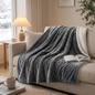 Calfancy Heated Blanket 50"×72", Oversized Electric Blanket with 6 Heat Levels, 4H Timer, ETL & FCC Certified, Fast Heating, OEKO-TEX Fabric, Gray