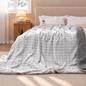 CalFancy Heated Blanket Full Size 72" x 84", Electric Blanket with 6 Heat Levels, 1-10 Hour Auto-Off Timer, Jacquard PV Fleece & Sherpa, Machine Washable, Gray