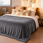 Calfancy Heated Blanket 84" x 90", Queen Size Electric Blanket with 6 Heat Levels, 10H Timer, ETL & FCC Certified, Fast Heating, OEKO-TEX Fabric, Gray