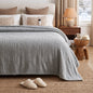 CalFancy Heated Blanket Full Size, 72" x 84" Electric Blanket with Ultra Soft Taffeta & Sherpa, Waffle Texture Design, 10 Heat Levels, 8H Timer, ETL&FCC Certified, Gray